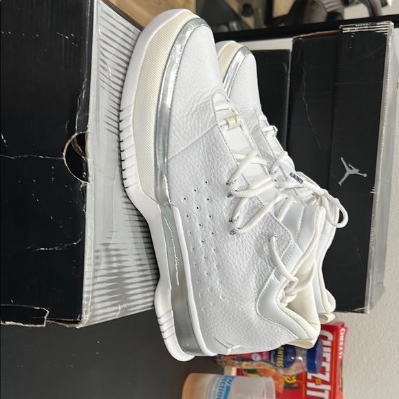 Nike White and Silver High-Top Sneakers - Picture 3 of 8